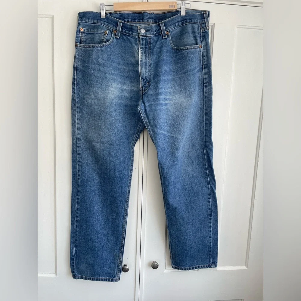 Levi’s 505 Jeans Men’s 40x32 Medium Straight Leg Denim 100% Cotton Whiskering
